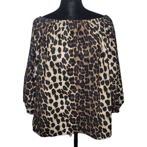 Women's Unbranded Animal Print Blouse.  Size Small.  Excellent Condition...